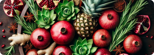 Beautiful table with tropical decor, showing glasses and Soirée's cans in an elgant and fabulous way.